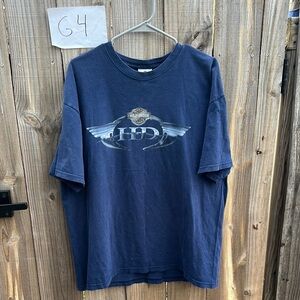Harley-Davidson Blue Graphic Tee Size XL